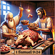 Warren Camp's Scripture picture of 1 Samuel 9:24 NIV