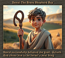 David, the young shepherd boy