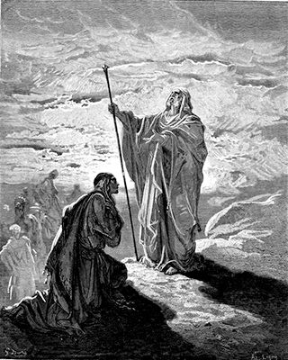 'Samuel Blesses Saul' by Gustave Doré, 1832–1883, ill.
