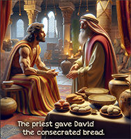Warren Camp's Scripture picture of 1 Samuel 21:6