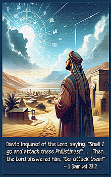 Warren Camp's Scripture picture of 1 Samuel 23:2