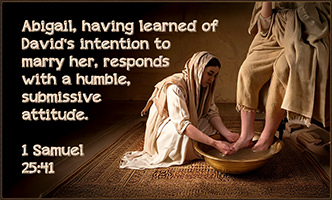 Warren Camp's Scripture picture of 1 Samuel 25:41