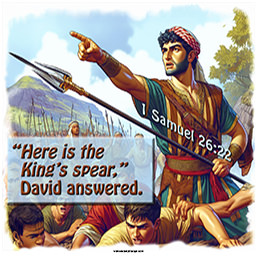 Warren Camp's Scripture picture of 1 Samuel 26:22