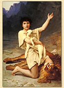 Warren Camp's picture of Elizabeth Jane Gardner's c. 1895 oil painting of 'The Shepherd David'