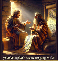 Warren Camp's Scripture picture of Jonathan's reply to David