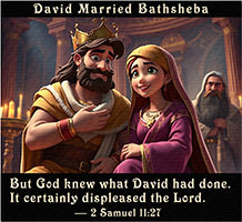 David married to Bathsheba