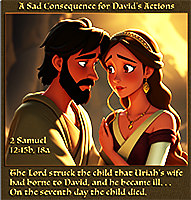 The death of David and Bathsheba's first child