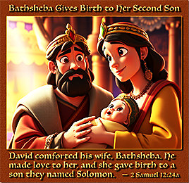 The birth of David and Bathsheba's second child