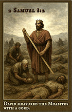 Warren Camp's custom-created Scripture picture of 2 Samuel 8:2 NIV