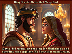 David's sin with Bathsheba made God very sad