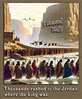 Warren's custom Scripture artwork of 2 Samuel 19:17