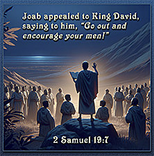 Warren's custom Scripture artwork of 2 Samuel 19:7