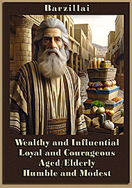 Click to enlarge Warren's custom Scripture picture of Barzillai. Warren's custom Scripture artwork of Barzillai
