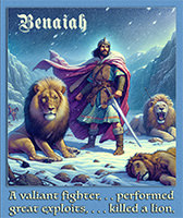 Warren's artwork of Benaiah