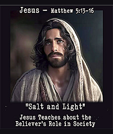 Click to enlarge this image of Jesus teaching 'Salt and Light.' Warren's image of Jesus teaching 'Salt and Light.'