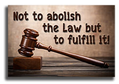 Warren's graphic highlighting 'fulfilling not abolishing the Law'