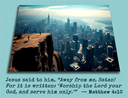 Click to enlarge Warren's Scripture picture of Matthew.4:10. See the enlargement of Warren's Scripture picture of Matthew 4:10.