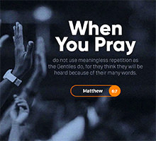 Click to enlarge this image of Matthew 6:7 Warren's image of Matthew 6:7